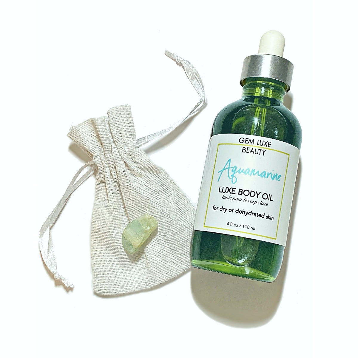 Aquamarine Luxe Body Oil with Aquamarine Crystal - Gift with Purchase