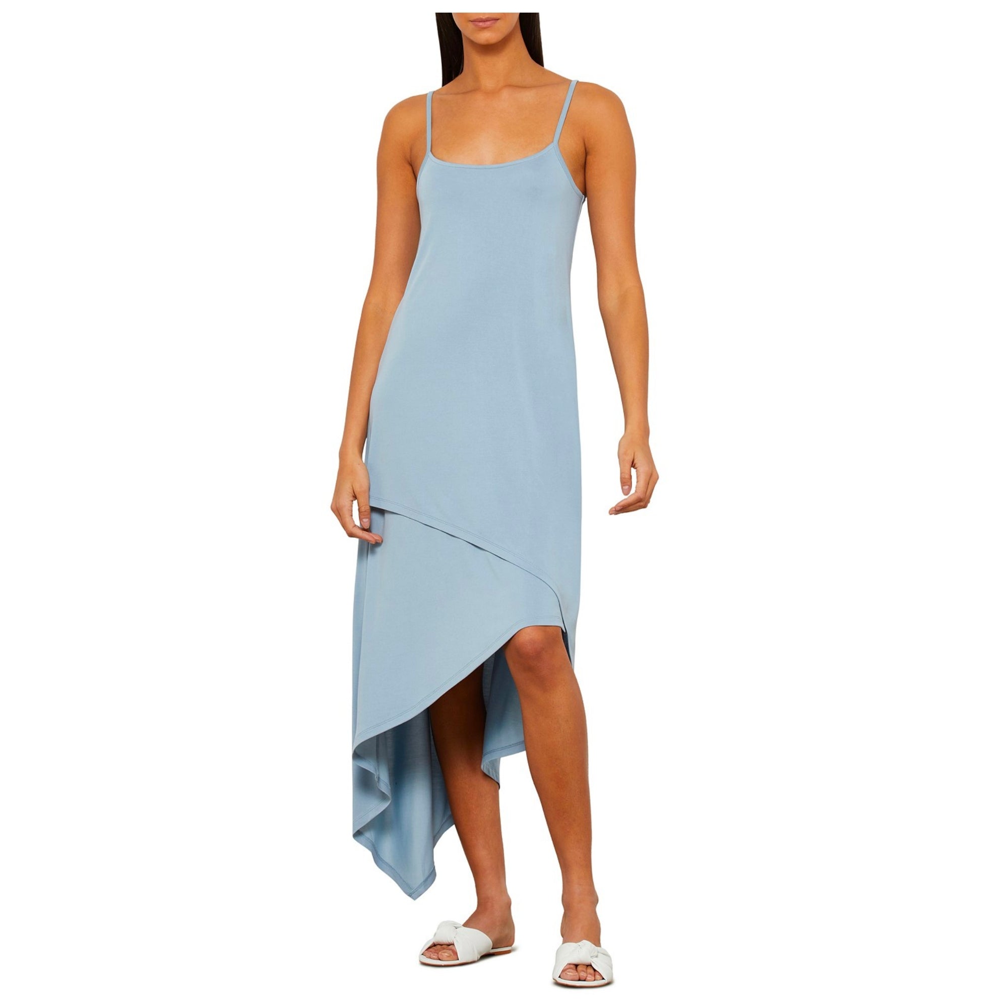 BCBGMAXAZRIA Asymmetrical Slip Dress - Macy's