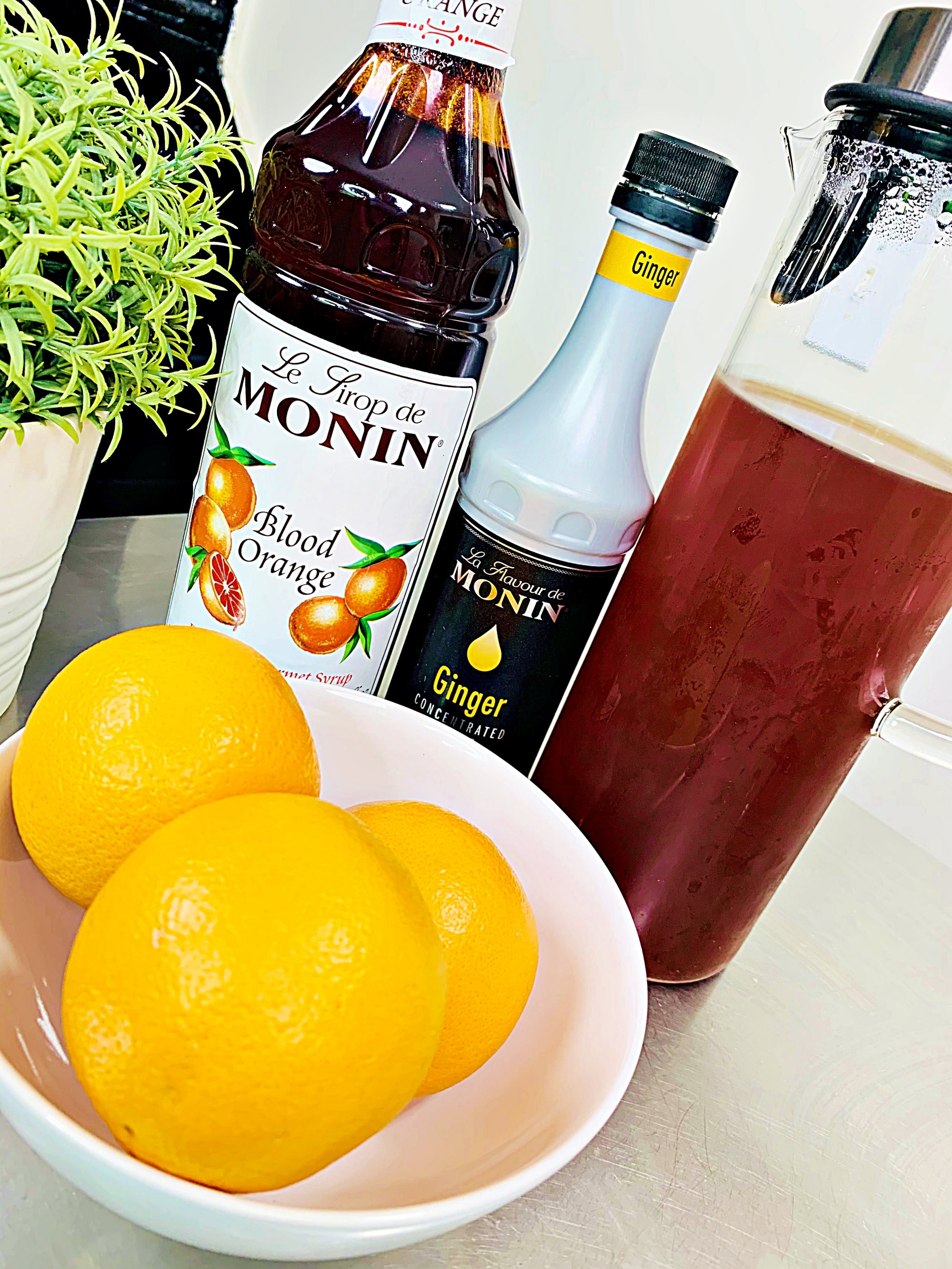 Blood Orange Ginger Iced Tea Ingredients