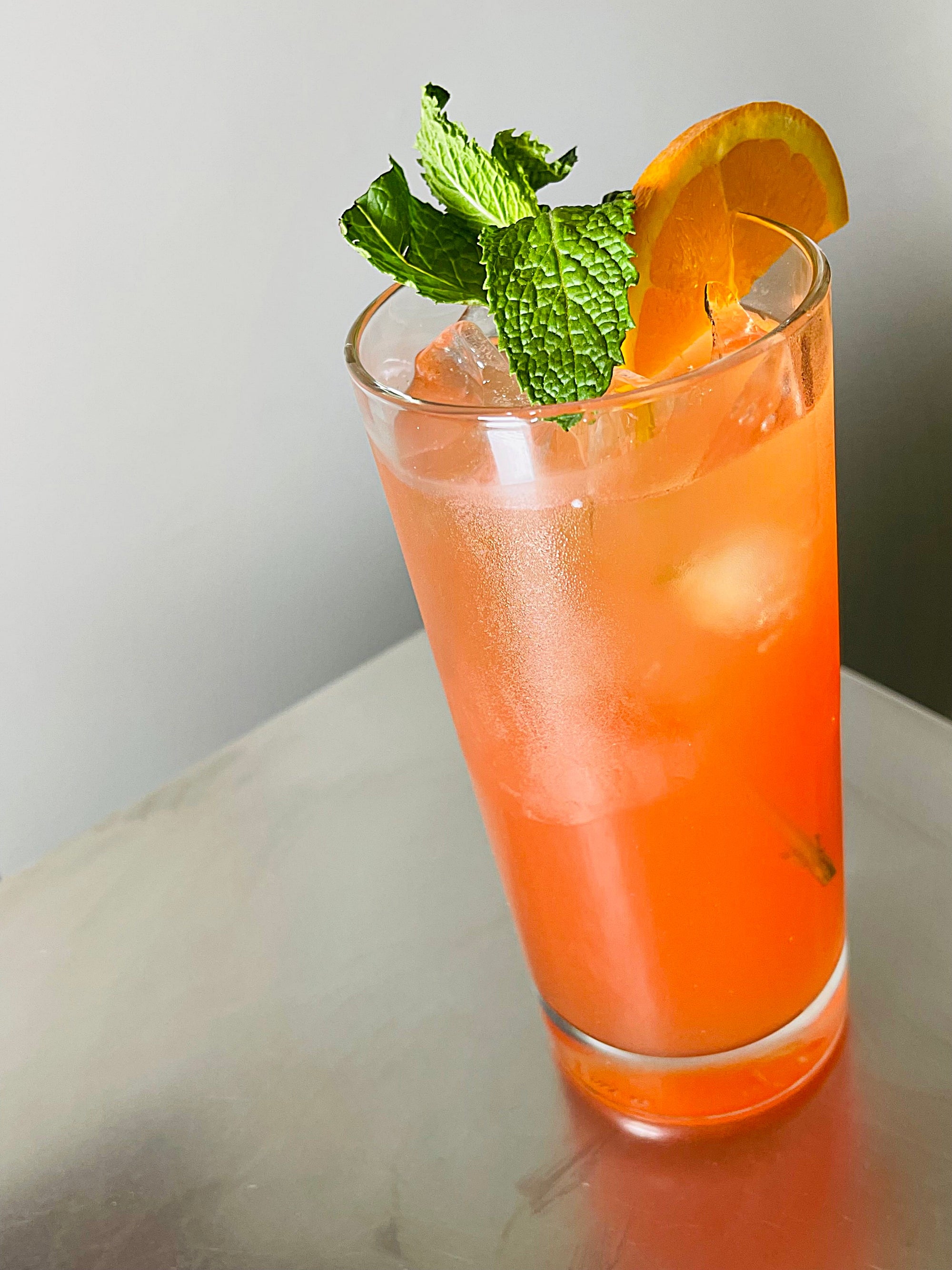 Blood Orange Ginger Iced Tea