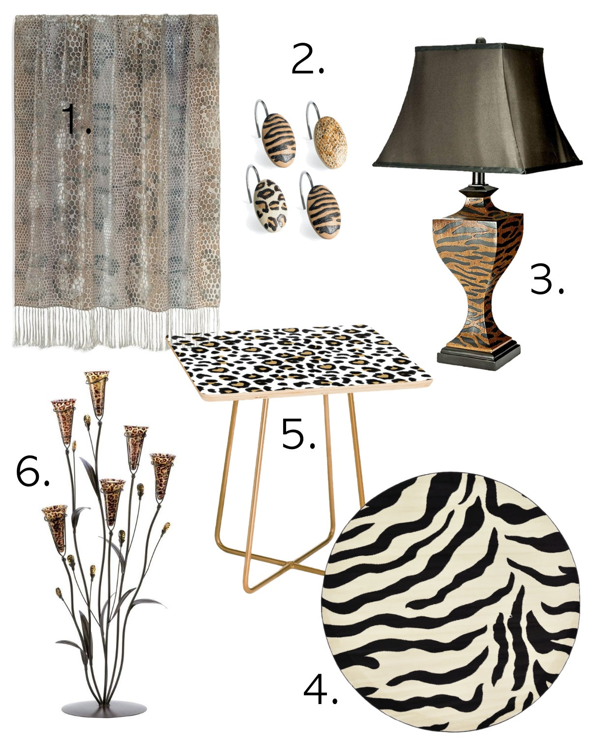 Animal Print Product Board - The Color Lab Blog