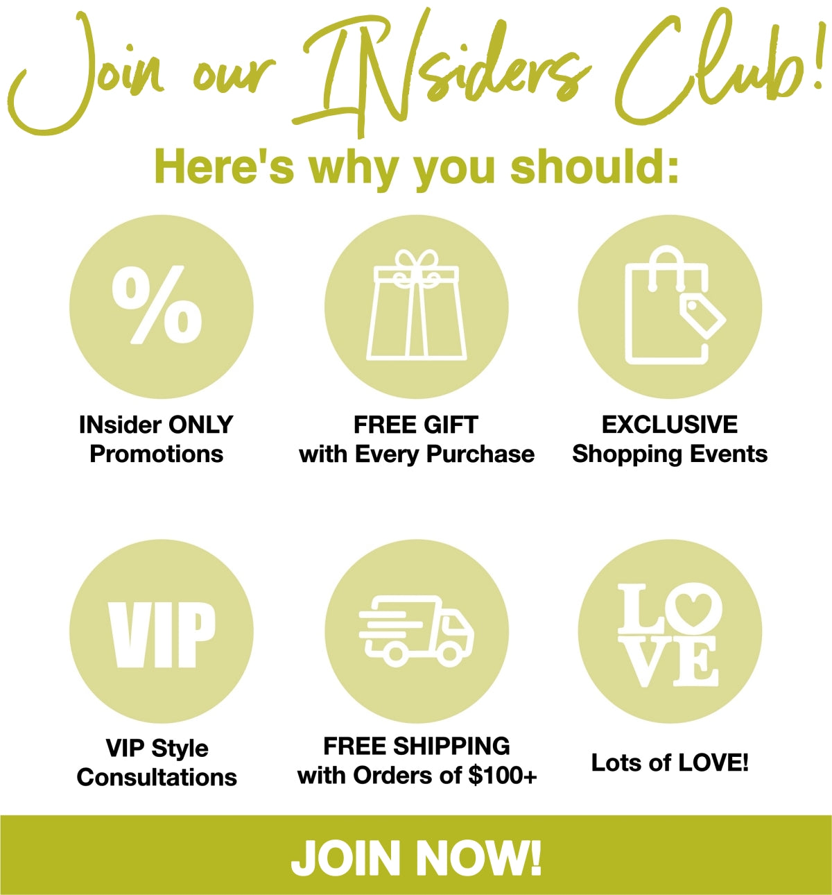 Join our INsiders Club!