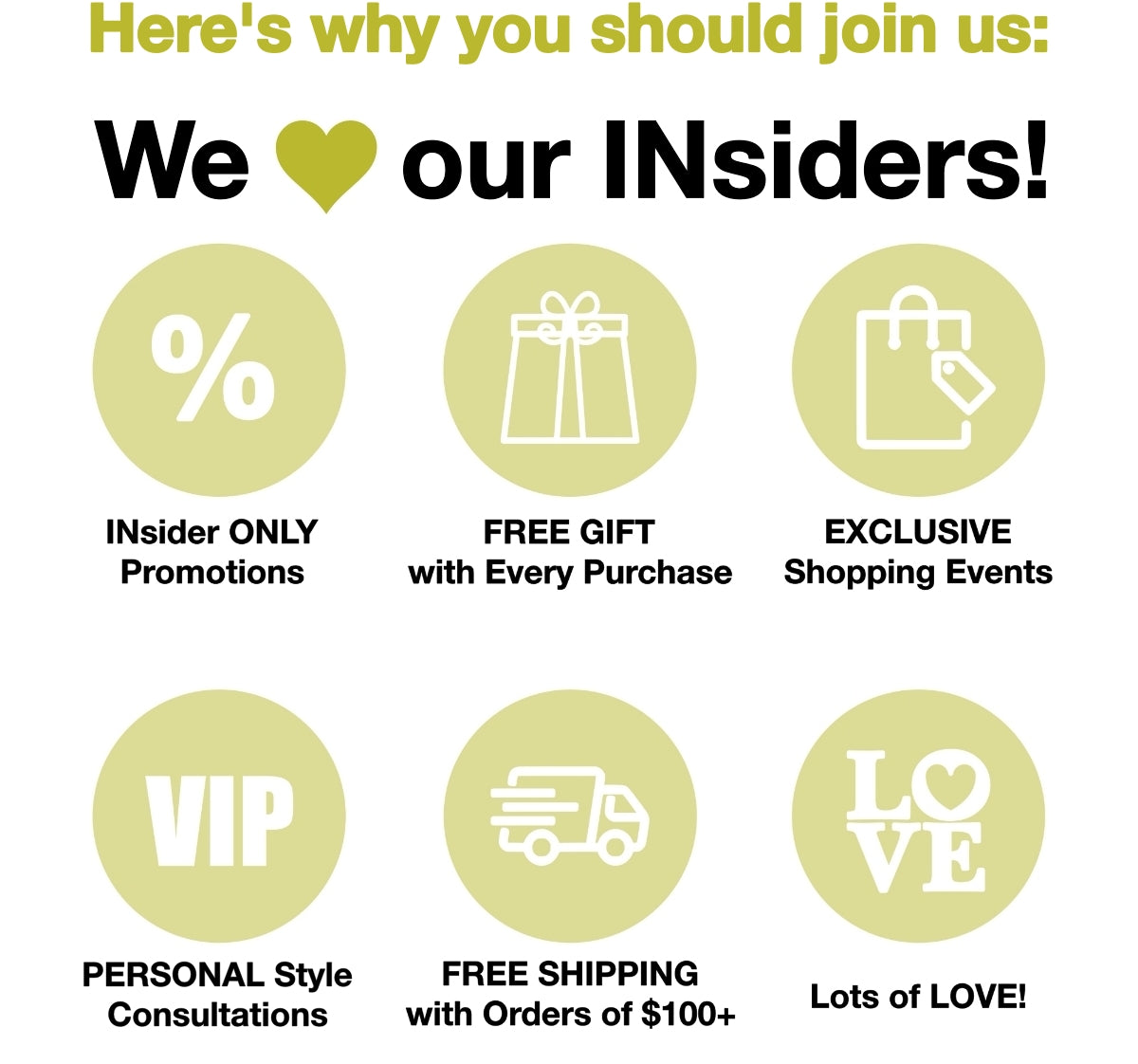 Join our INsiders Club!