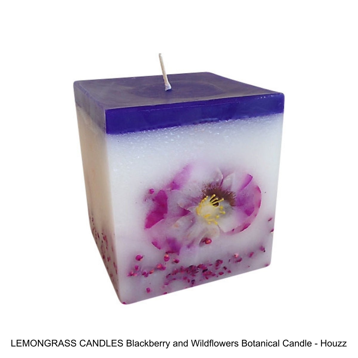 LEMONGRASS CANDLES Blackberry and Wildflowers Botanical Candle - Houzz