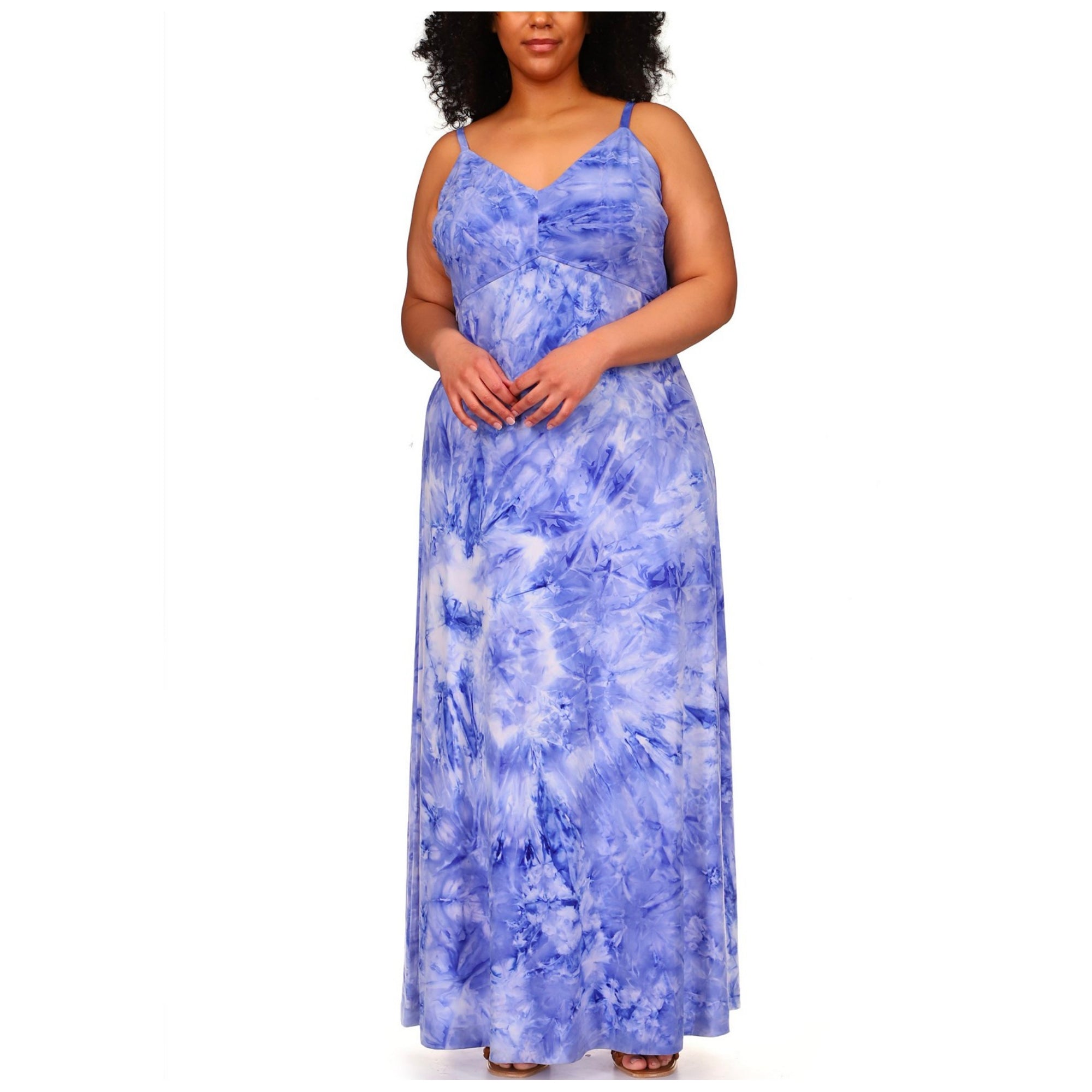 MICHAEL MICHAEL KORS Tie-Dyed Maxi Slip Dress - Macy's