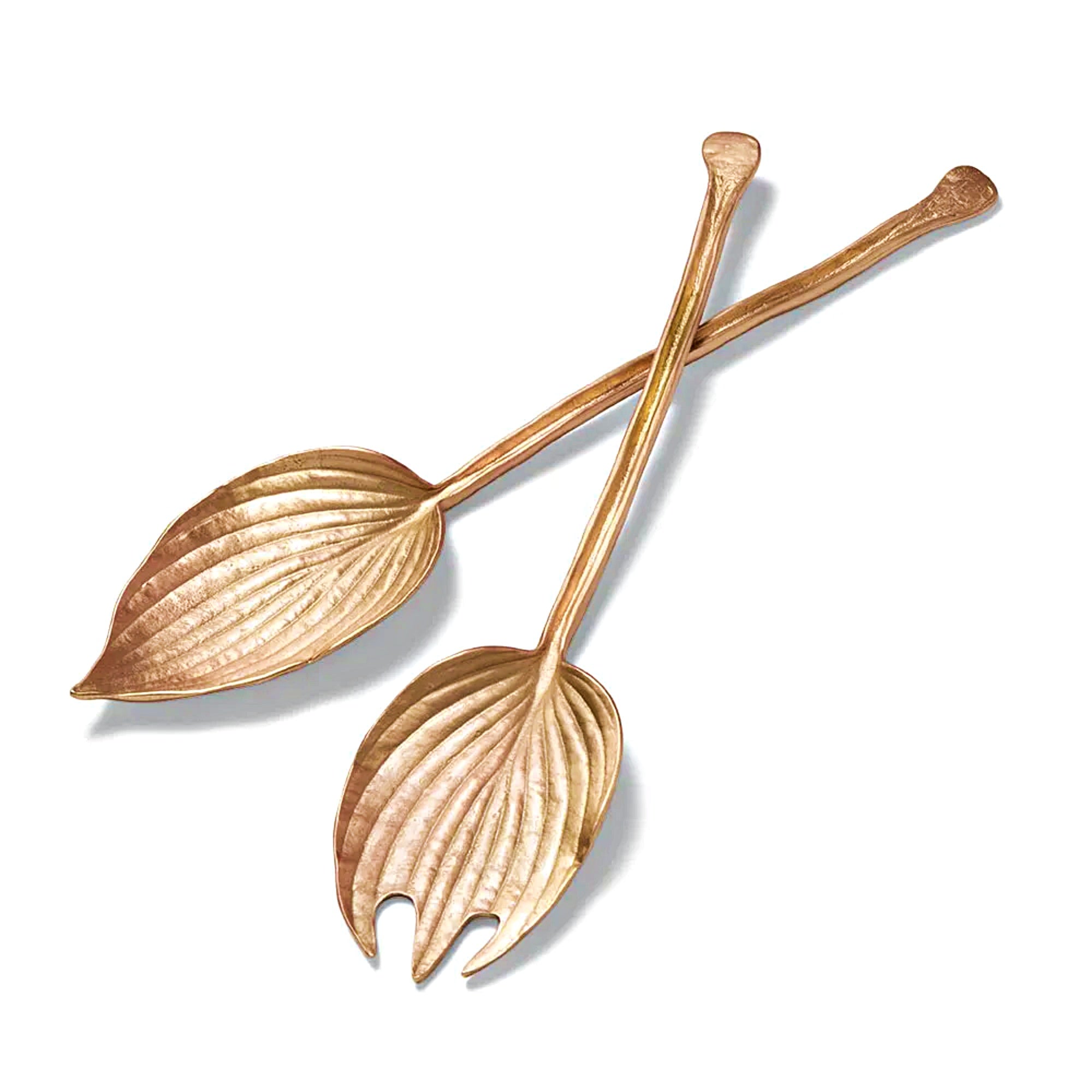 THE MET STORE Hosta Leaf Salad Servers