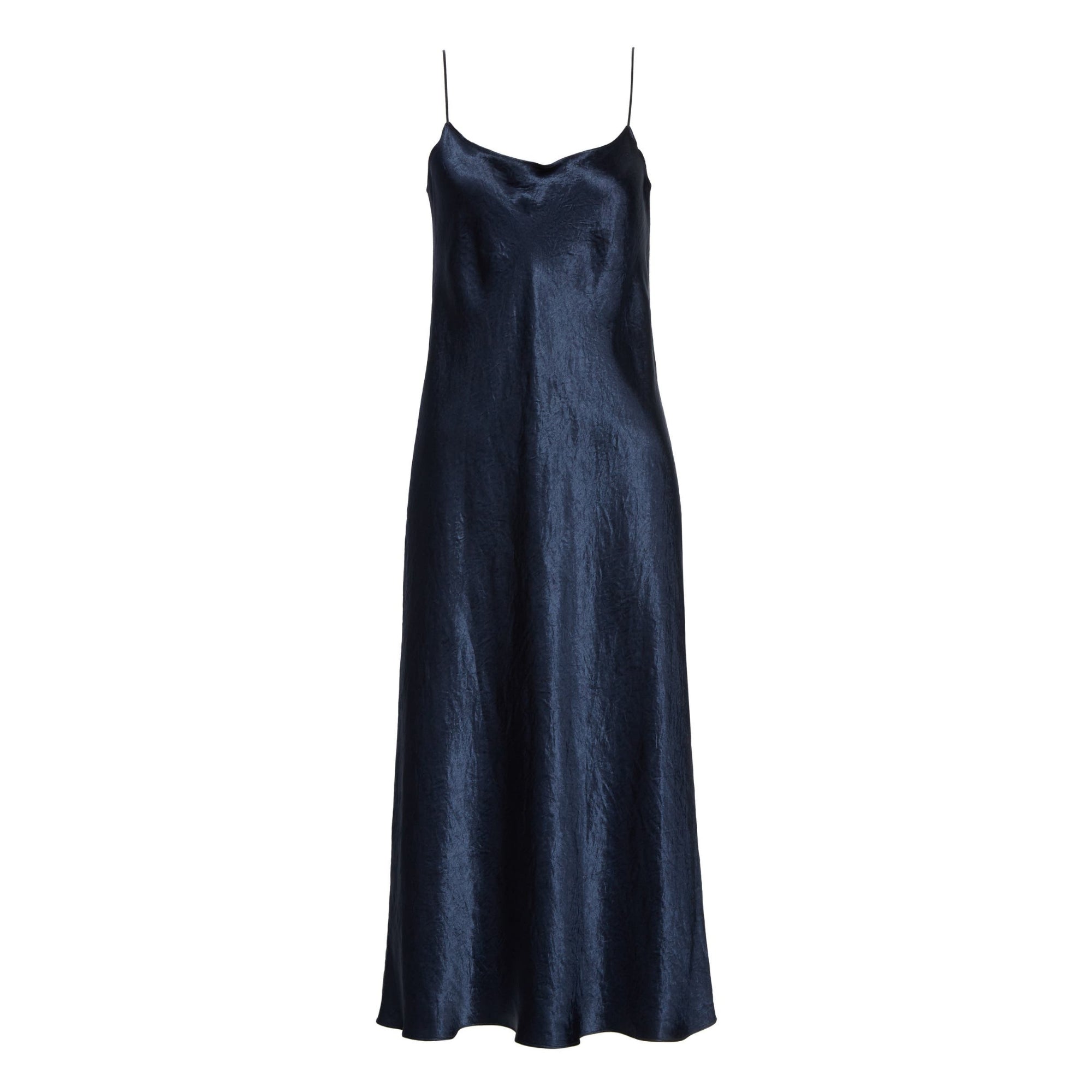 VINCE Satin Midi Slip Dress