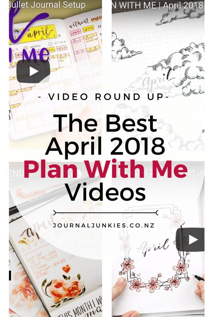 Best Plan With Me Videos April 2018 bullet journal spread layout pinterest