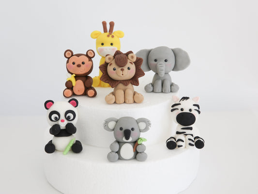  Baby Winnie the Pooh and Friends Cake Topper Fondant with  Mushroom and Tree Bundle, Edible Cake Decorations for Baby and Kid Birthday  Party (Full Set (All Characters with decorations)) : Handmade