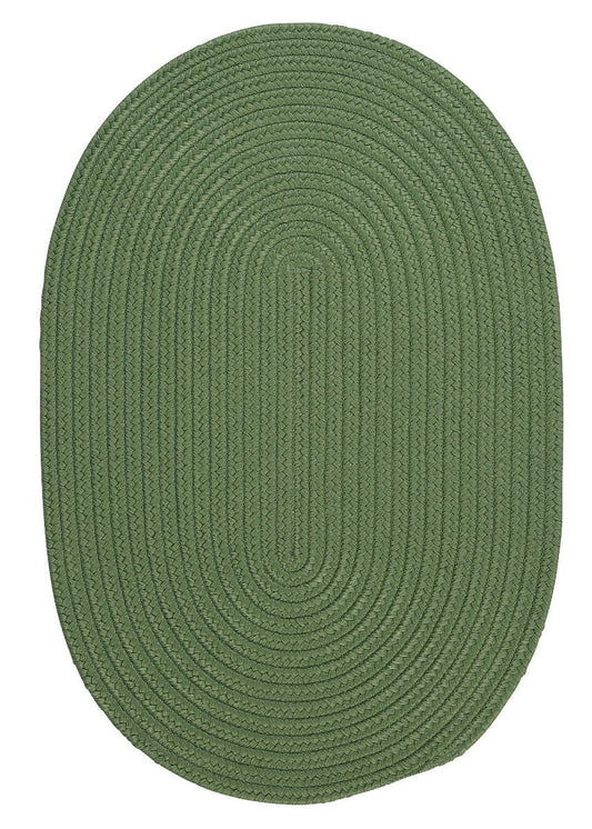 Solid Dark Green - Braided Rug