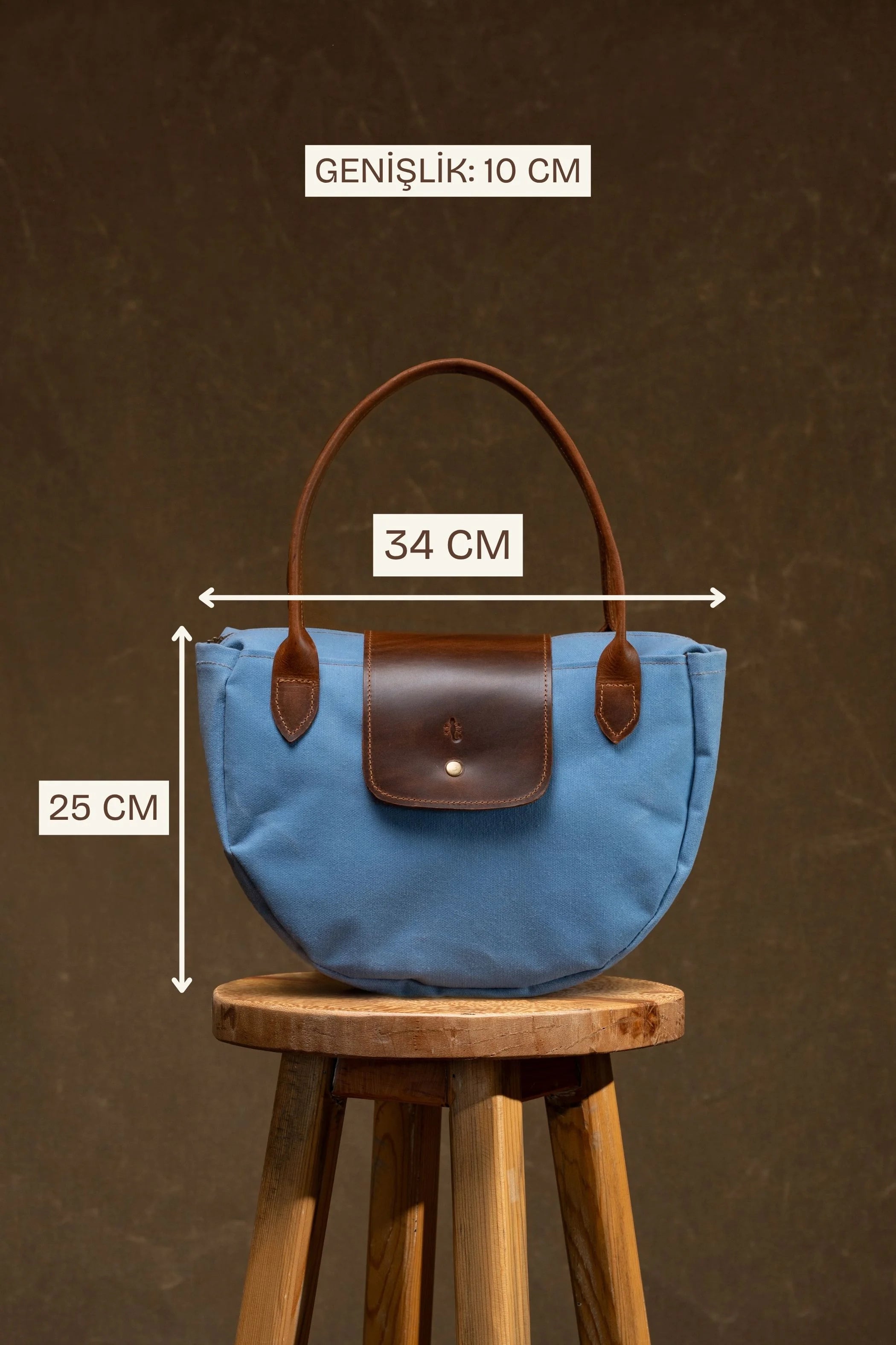 Kanvas Deri Kadın Tote Çanta | El Yapımı, Şık, Fonksiyonel: Hamperbag Ölçüleri