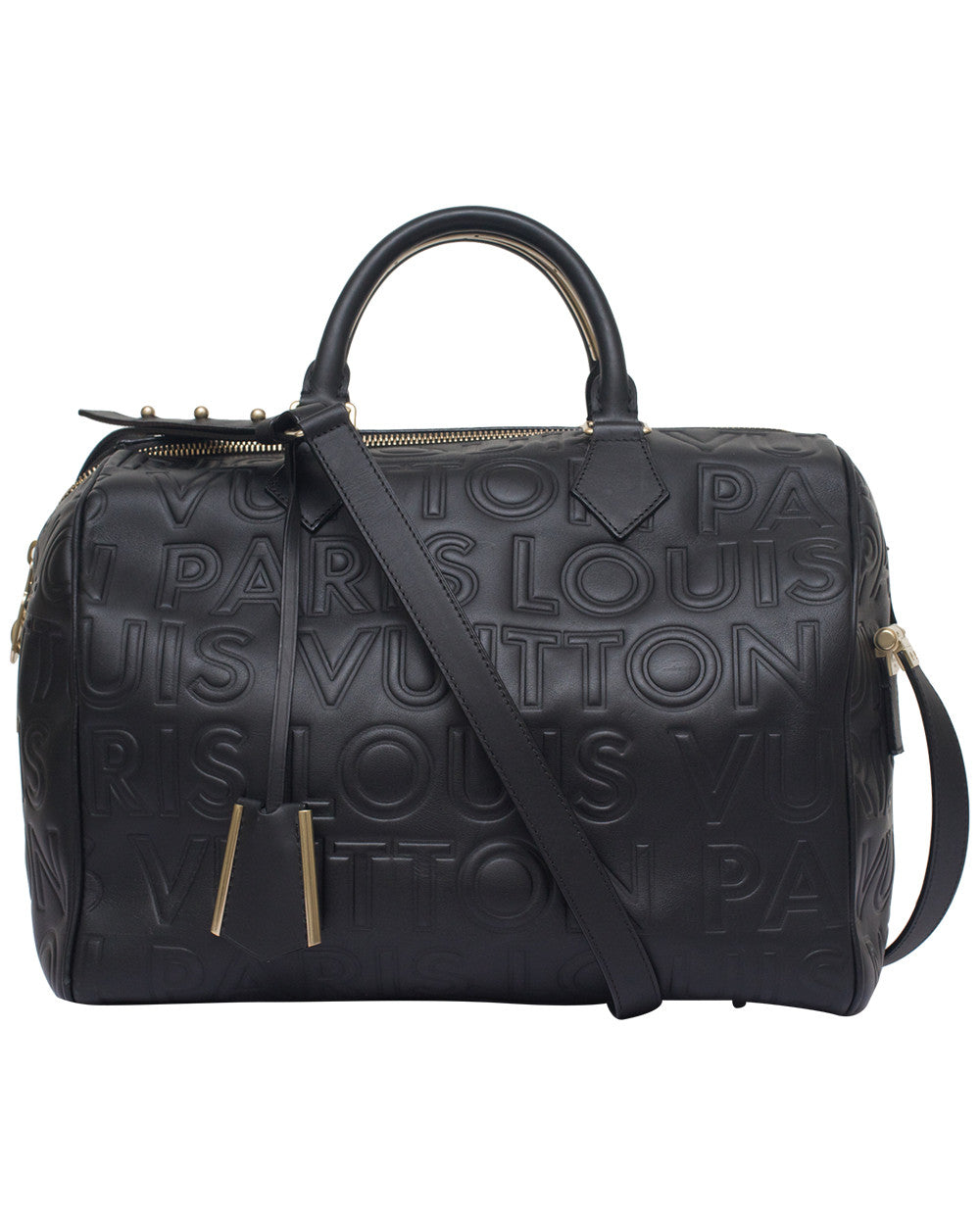 Louis Vuitton Black Speedy Paris Cube Bag – High Fashion Society