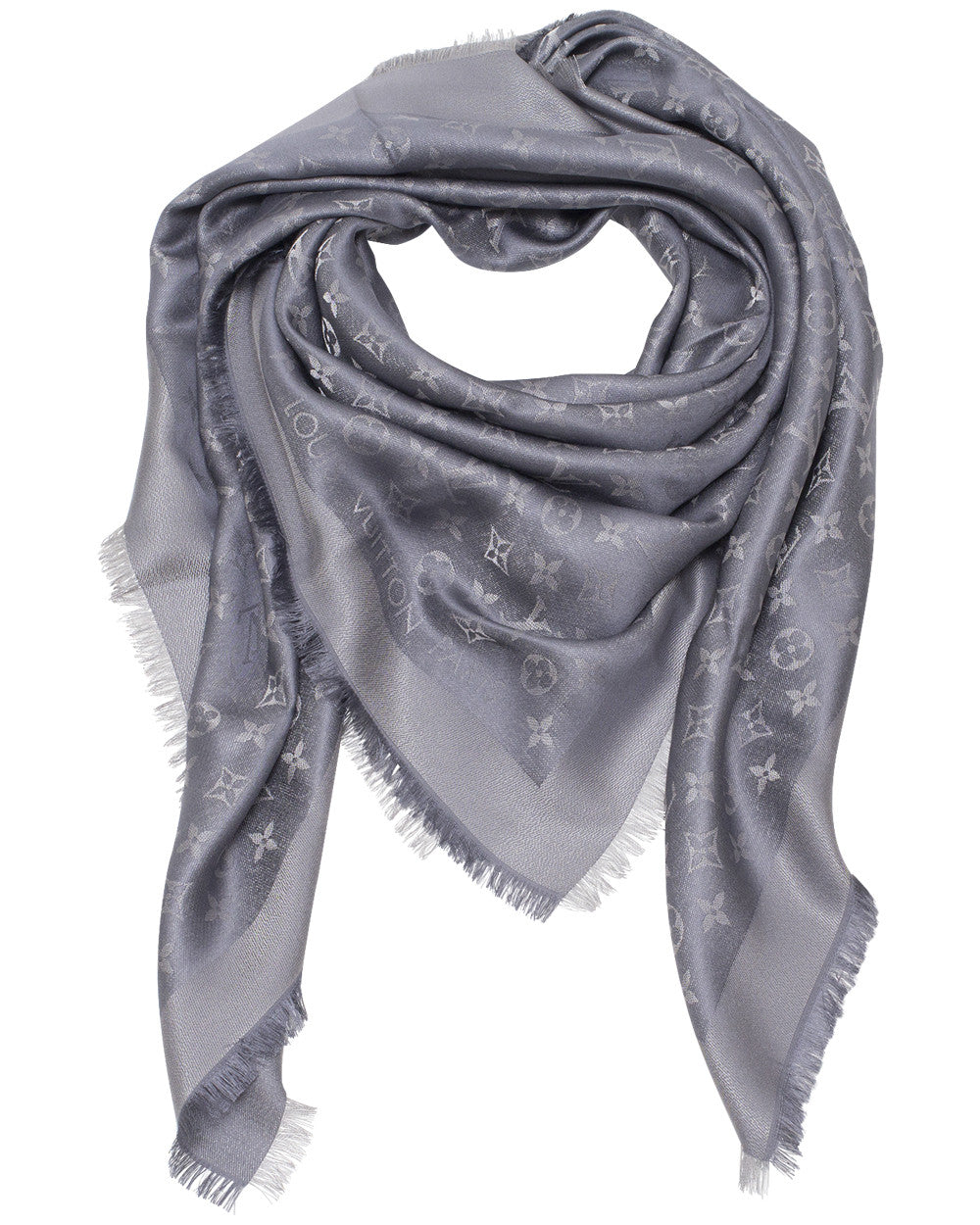 Monogram Grey Shine Shawl Louis Vuitton – High Fashion Society