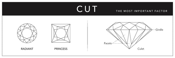 Infographic visualizing a ring's cut. 