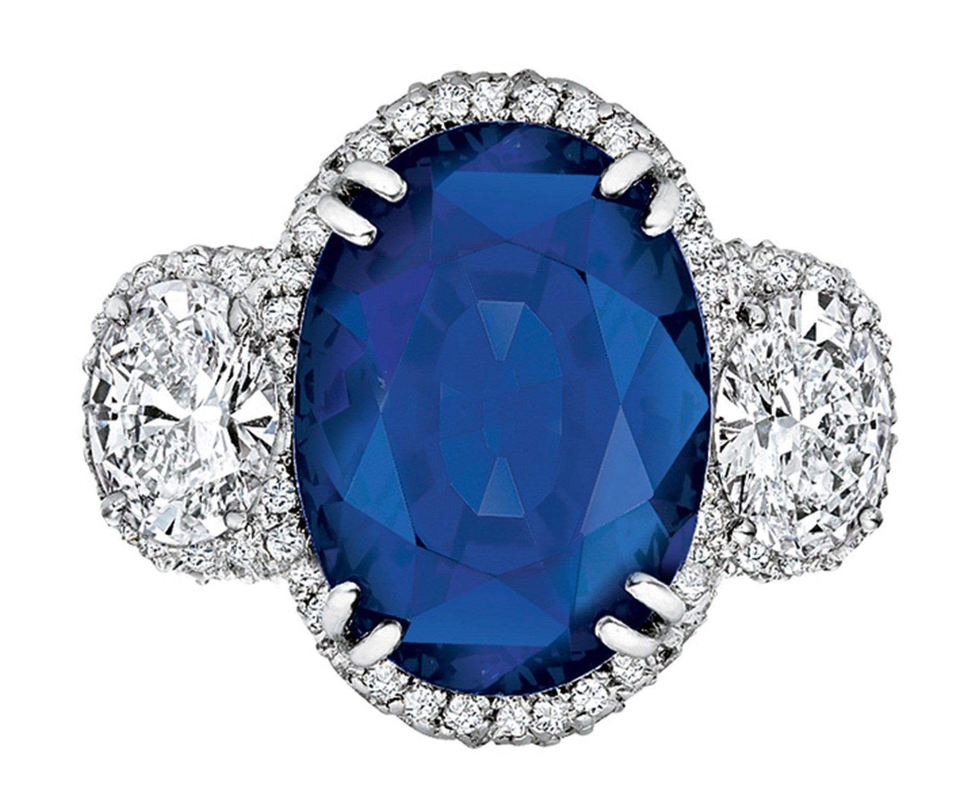 Burmese Oval Sapphire Diamond Ring, Gubelin Certified – CJ Charles Jewelers
