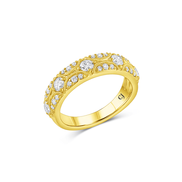 18 Karat Gold Spiral Net Ring  Rings, Ring designs, Unique rings