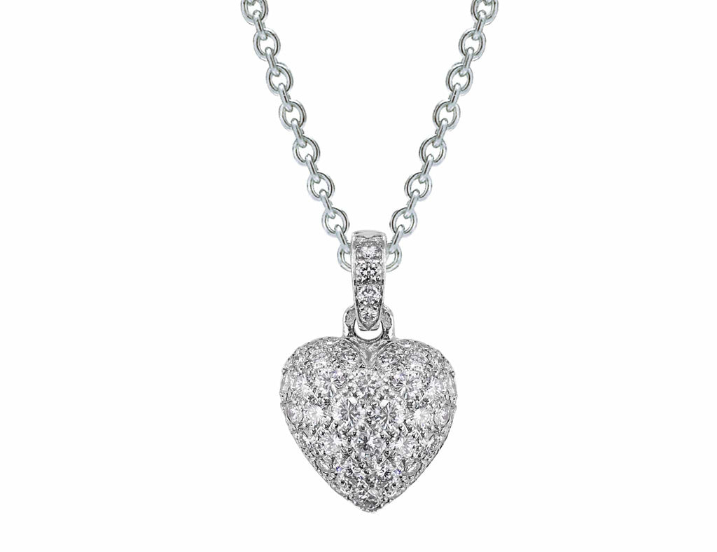 Estate Cartier Diamond Pavé Heart 