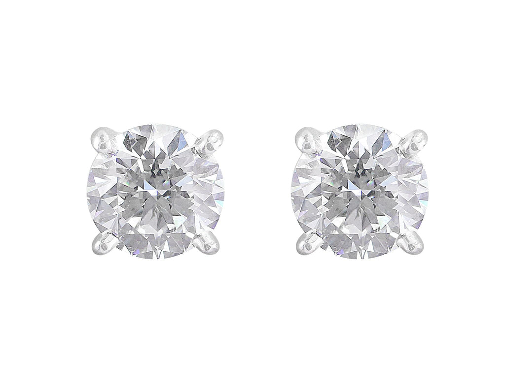 cartier diamond halo earrings