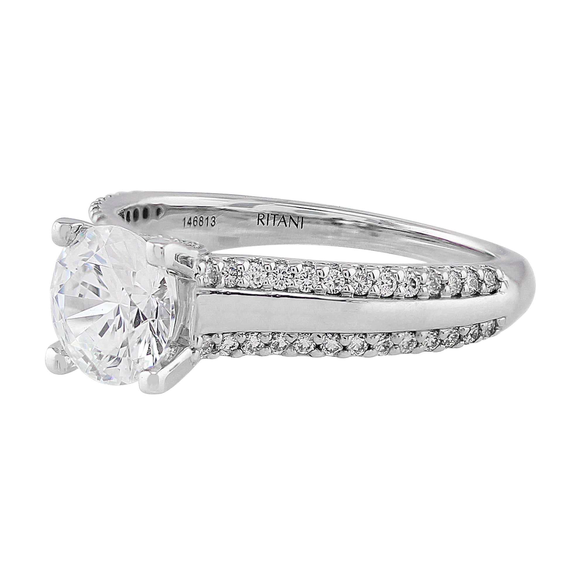 18k White Gold Diamond Classic Ring