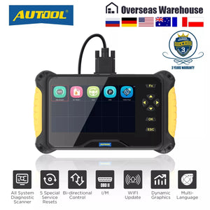 AUTOOL CS605 ALL System Car OBDII Diagnostic Tools Auto Scan Tool Engine ABS Code Reader Oil EPB SAS ABS Bleeding Throttle Reset - OBDLAUNCH