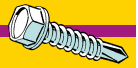 Midwest Fastener Hex Washer Self-Drilling Screws #10 x 1"