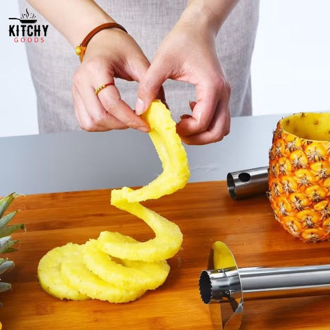 KitchenCraft MasterClass Tranche-ananas et coupe-cœur of Tranches