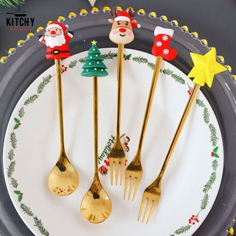 Cuillères à Dessert de Noël 🎄 | KitchyGoods