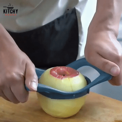 Coupe Pomme, Eplucheur de Pommes 12 lames, coupe-fruits 10.5 cm avec acier  inoxydable idal pour les pommes et les poires (argent)
