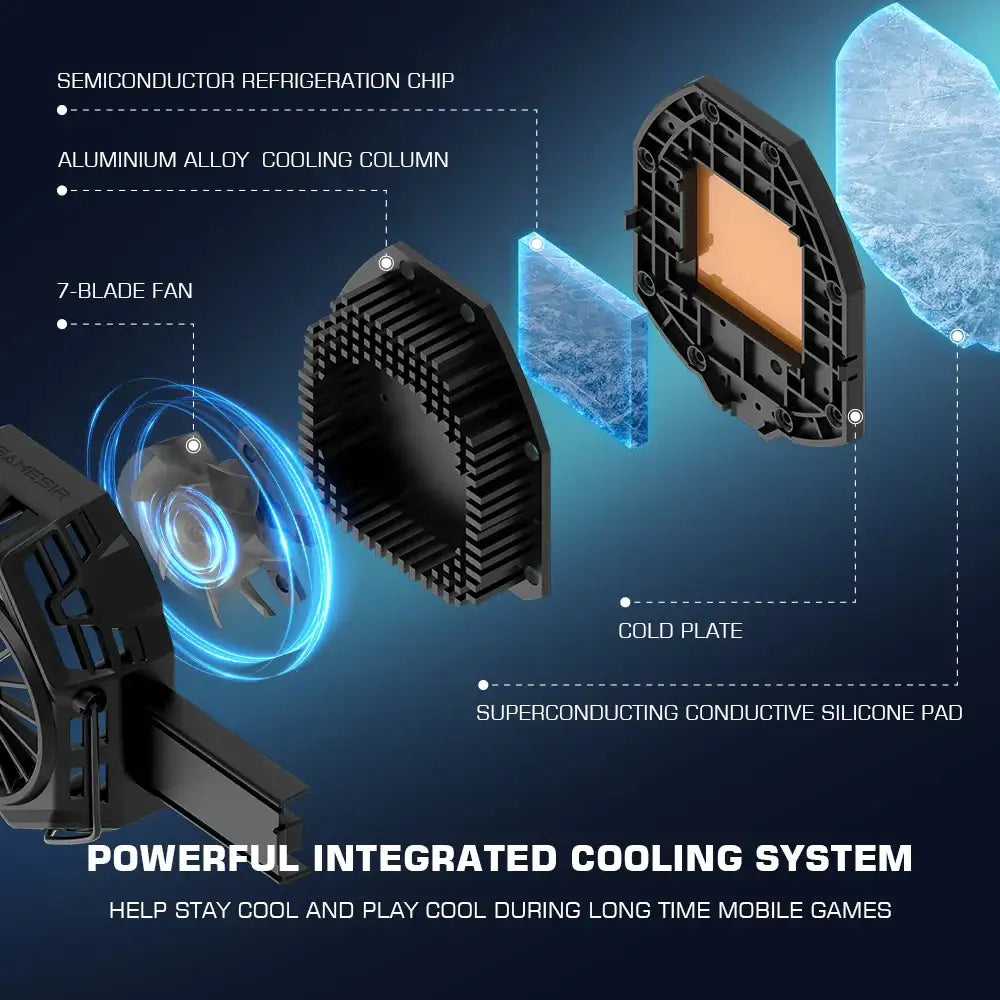 GAMESIR F8 PRO SNOWGON MOBILE COOLING GRIP BLACK - F8PRO-BK - GulfStore.com