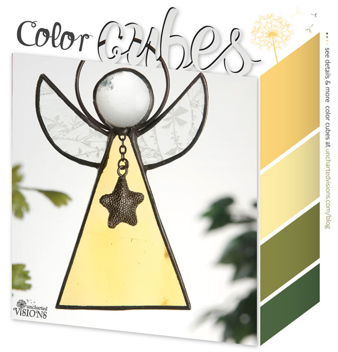 Easter Color Cubes Inspired by Angel Ornaments