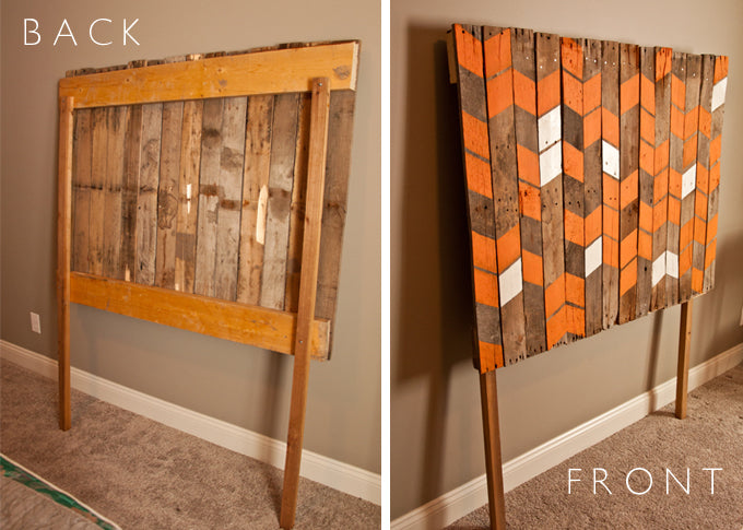 How to make the DIY pallet headboard