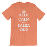 Keep Calm and Salsa On 2 - Women's Salsa Dancing T-Shirt
