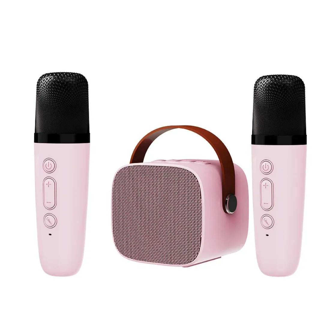 K1 Karaoke Machine Portable Bluetooth 5.3 PA Speaker System with 1-2 Wireless Microphones Home Family Singing Dropshipping