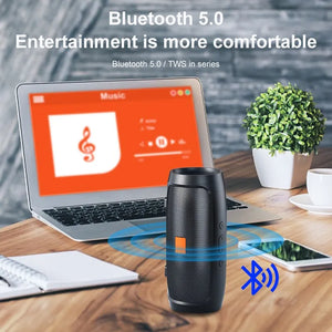 Bluetooth Speaker Dual Speaker Stereo Outdoor Tfusb Playback Fm Voice Broadcasting Portable Subwoofer 50 Wireless Speaker - Power Packed Store