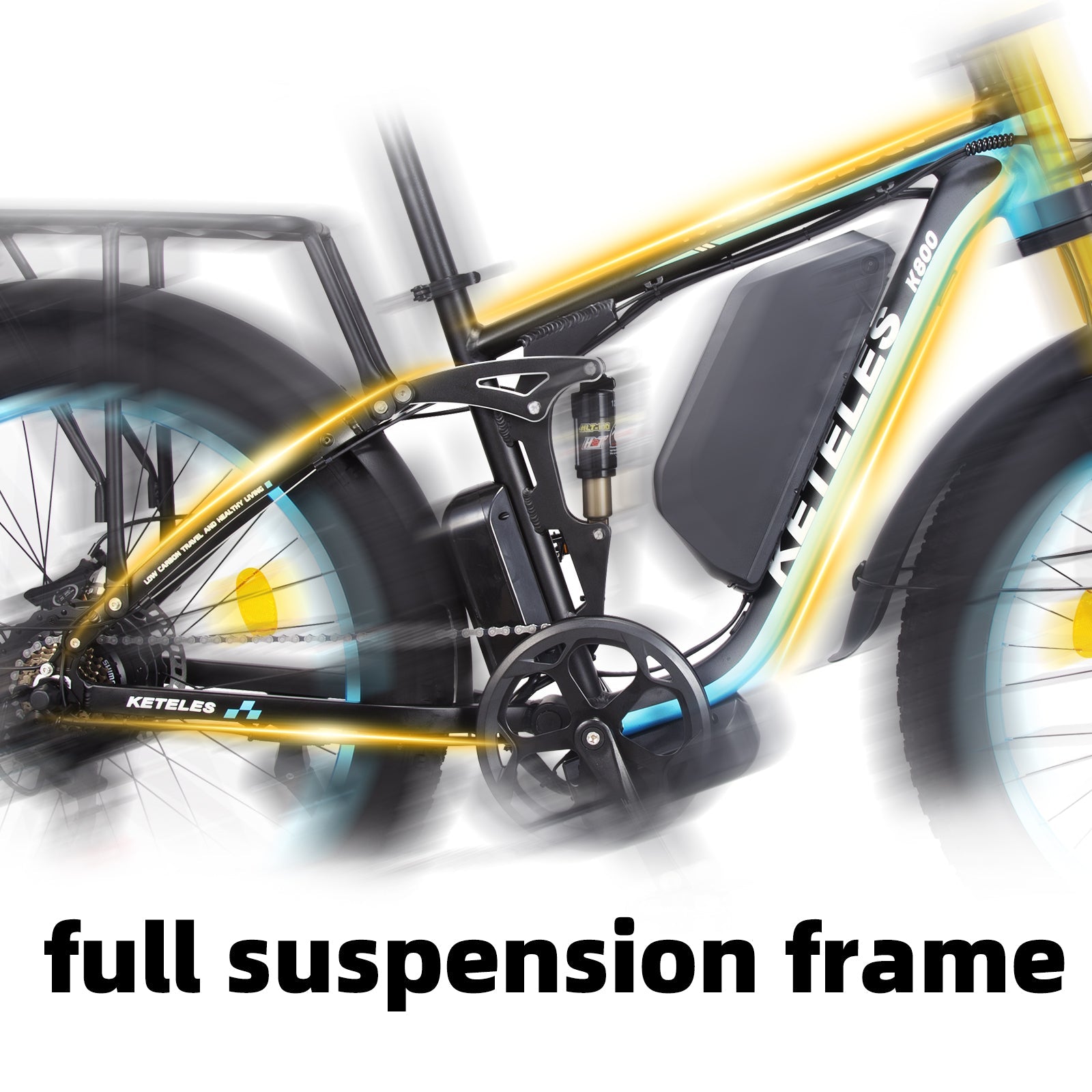 K800P 1000W full suspension frame