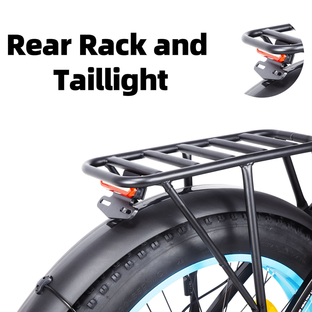 KETELES K800P Rear rack and Taillight