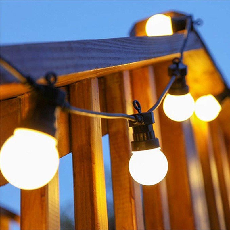 Ljusslinga G50-lampor utomhus Behagligt varmt vattentät Inomhus