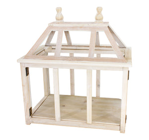 Wooden Rustic Large Decorative Lantern, Lantern Terrarium, Display Cage - thecountrybear