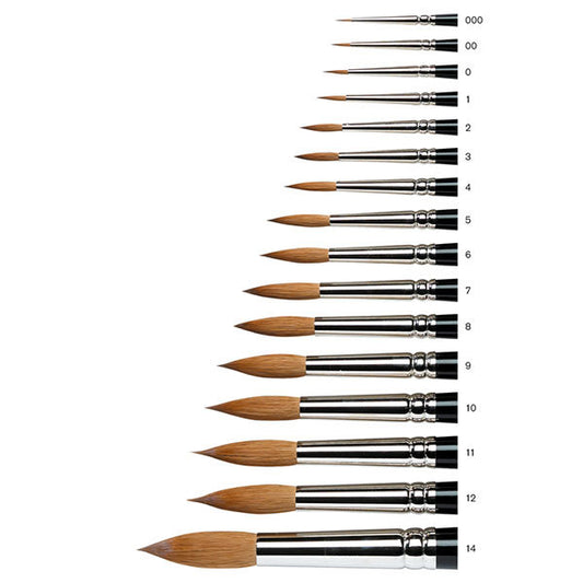 RAPHAEL Kolinsky Sable Fine Point Round Brush 8404, Precision and Full  Belly for A High Paint Load, Superior Resiliency