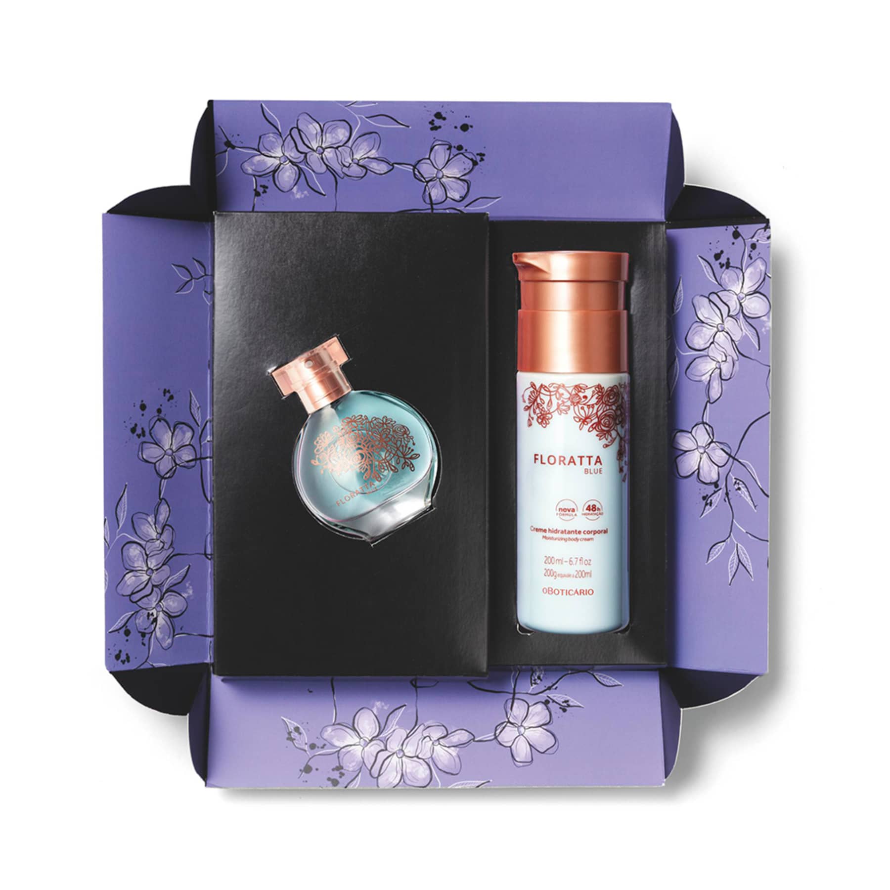 Christmas Gift Kit Floratta Red (2 Items) - o Boticario