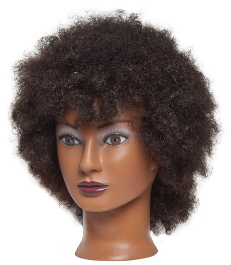 Hairart Isabella Brown Hair Mannequin Head