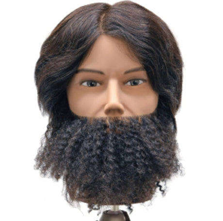 Celebrity Jerry Male Curly Coily Human Hair Manikin Head Model E341 –  Simply Manikins