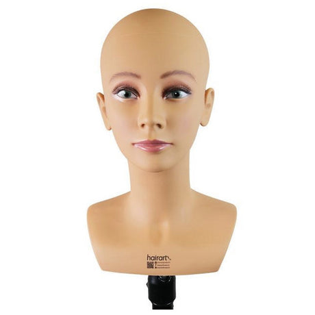 Bald Female Child Manikin Doll Head