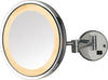 Jerdon LED Halo Lighted Plug-In Make Up Mirror, 5X, Chrome Finish