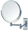 Jerdon Reversible 5x/1x Wall-Mount Makeup Mirror - 3 Finishes