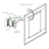 Cordova Charisma Natural-Light Bathroom LED Mirror with 1-inch Frosted Vertical Bands - 4 Sizes