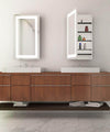 Electric Mirror Ambiance Mirrored Cabinet with LED Back-Lighted Frame, 2 Sizes, Hinged Left or Right