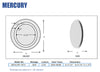 Aamsco Mercury Backlit Mirror Illuminated by an Inerior LED Border