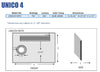 Aamsco UNICO 4 - Quadruple Light Bands, a 10x Inset Magnifying Mirror, and More