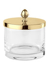 Cristal&Bronze Cristallin "lisse" Q-Tip Jars in 27 Finishes